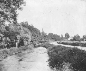Route de La Baconnière à Andouillé, 10 juillet 1900