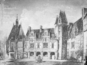 Environs de Laval Mézangers : château du Rocher