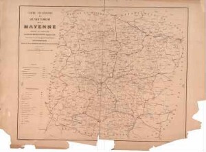 Carte itinéraire du département de la Mayenne (1882)