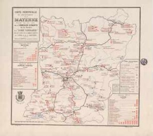 Carte industrielle du département de la Mayenne