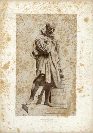 Ambroise Paré, statue en bronze, Laval (Mayenne), souscription nationale