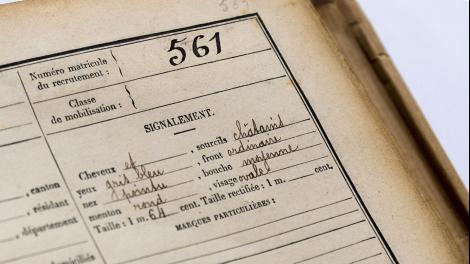 Registres matricules numérisés des classes de 1867 à 1921