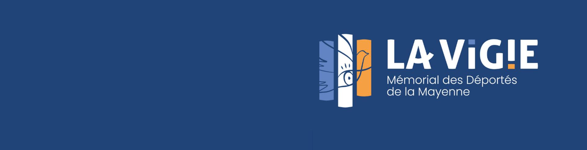 Logo de la Vigie sur fond bleu