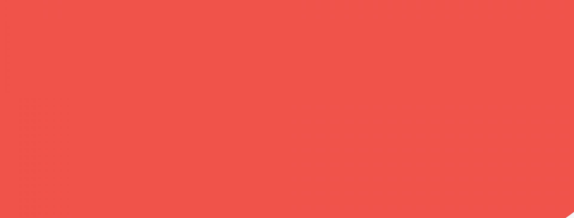 Bandeau rouge avec une vague blanche sur le bas