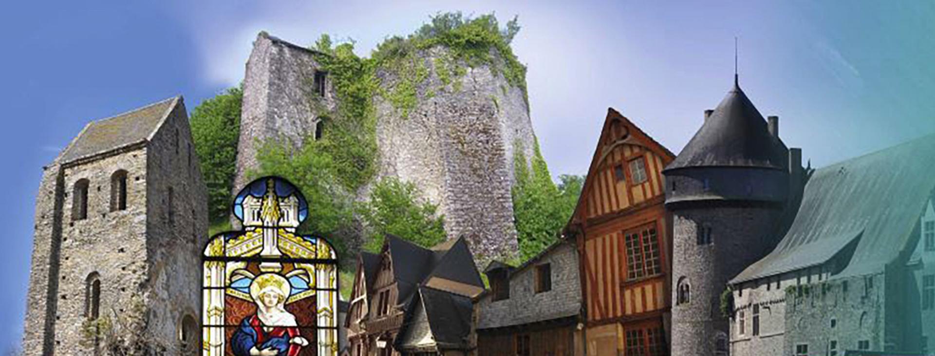 Visuel du Logo de la Société d'Archéologie et d'Histoire de La Mayenne (SAHM)