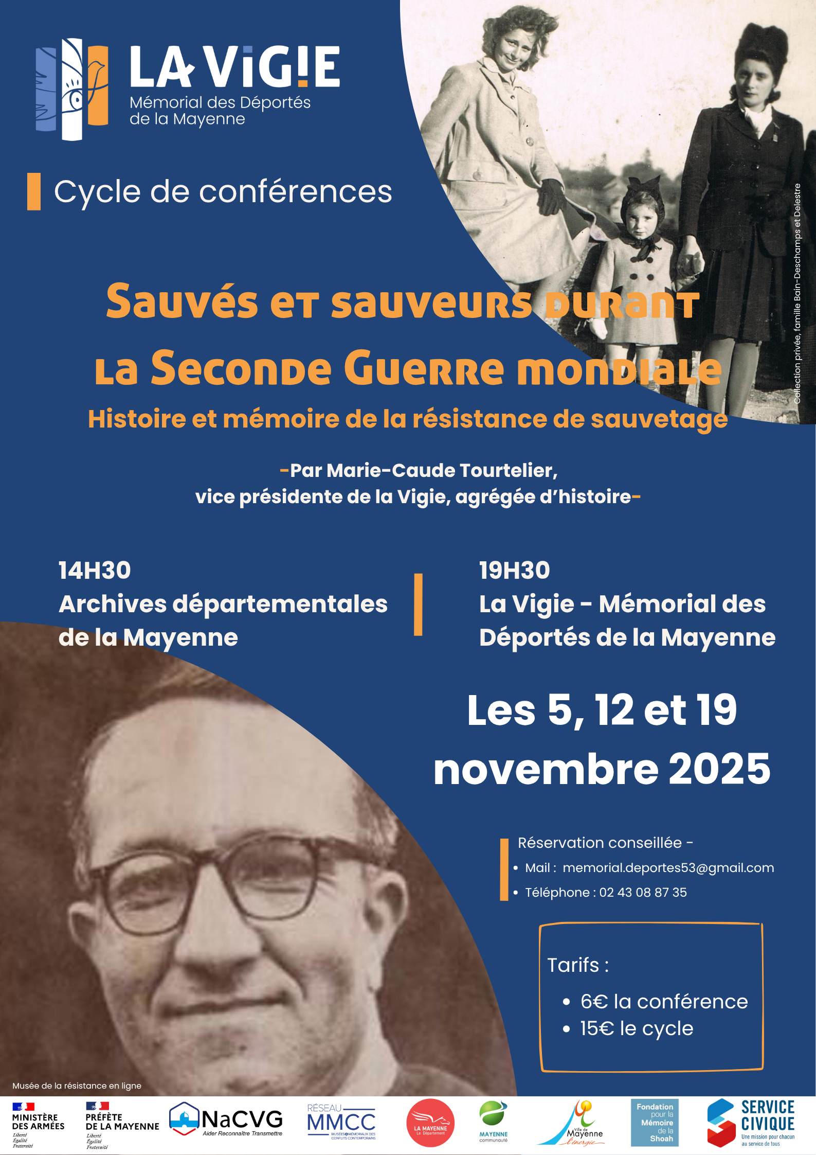 Programme du cycle de conférences du Mémorial des Déportés de la Mayenne