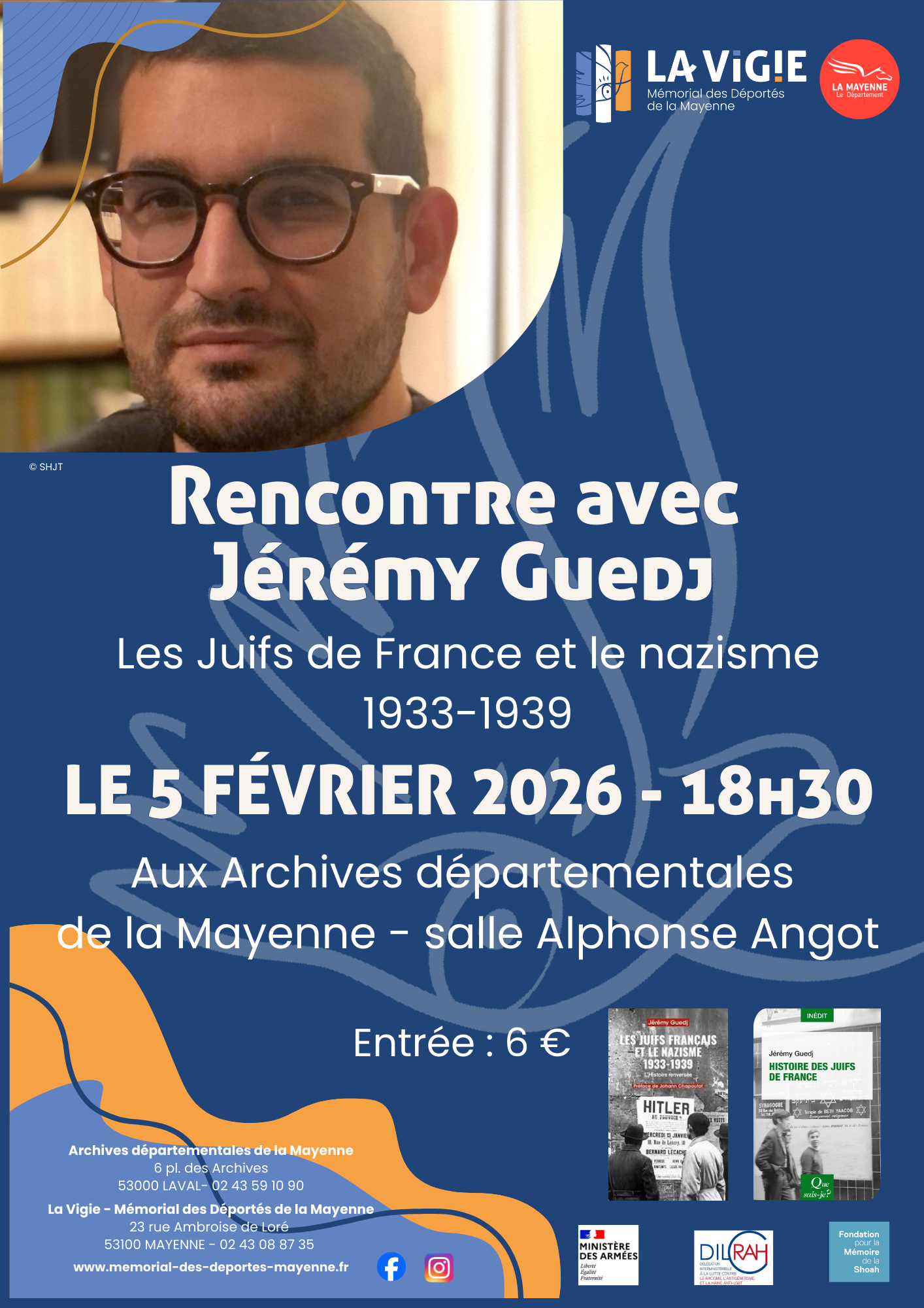 Affiche de conférence de Jérémy Guedj